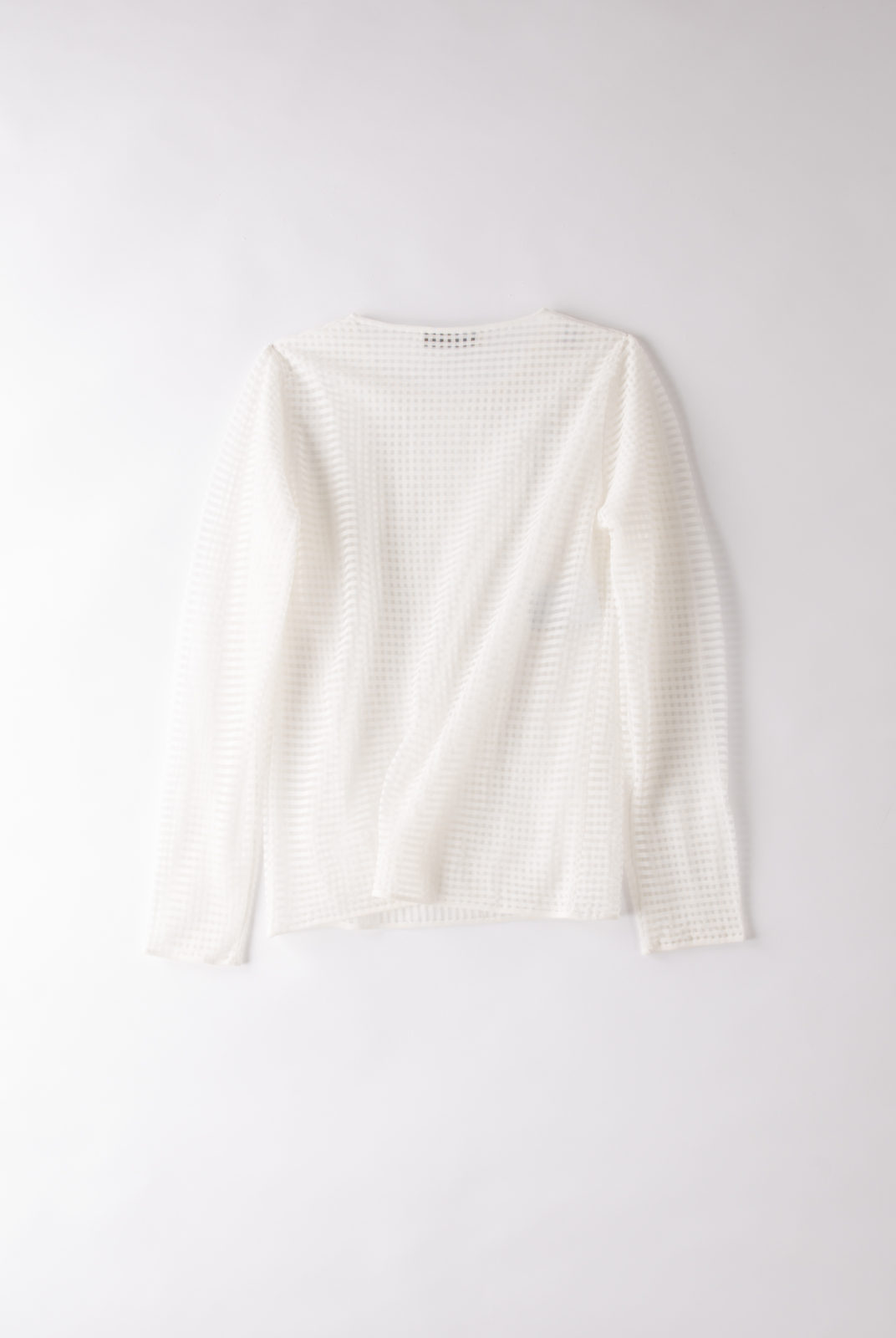 pull, blanc, transparent, petits carreaux, graphique, Cédric Charlier