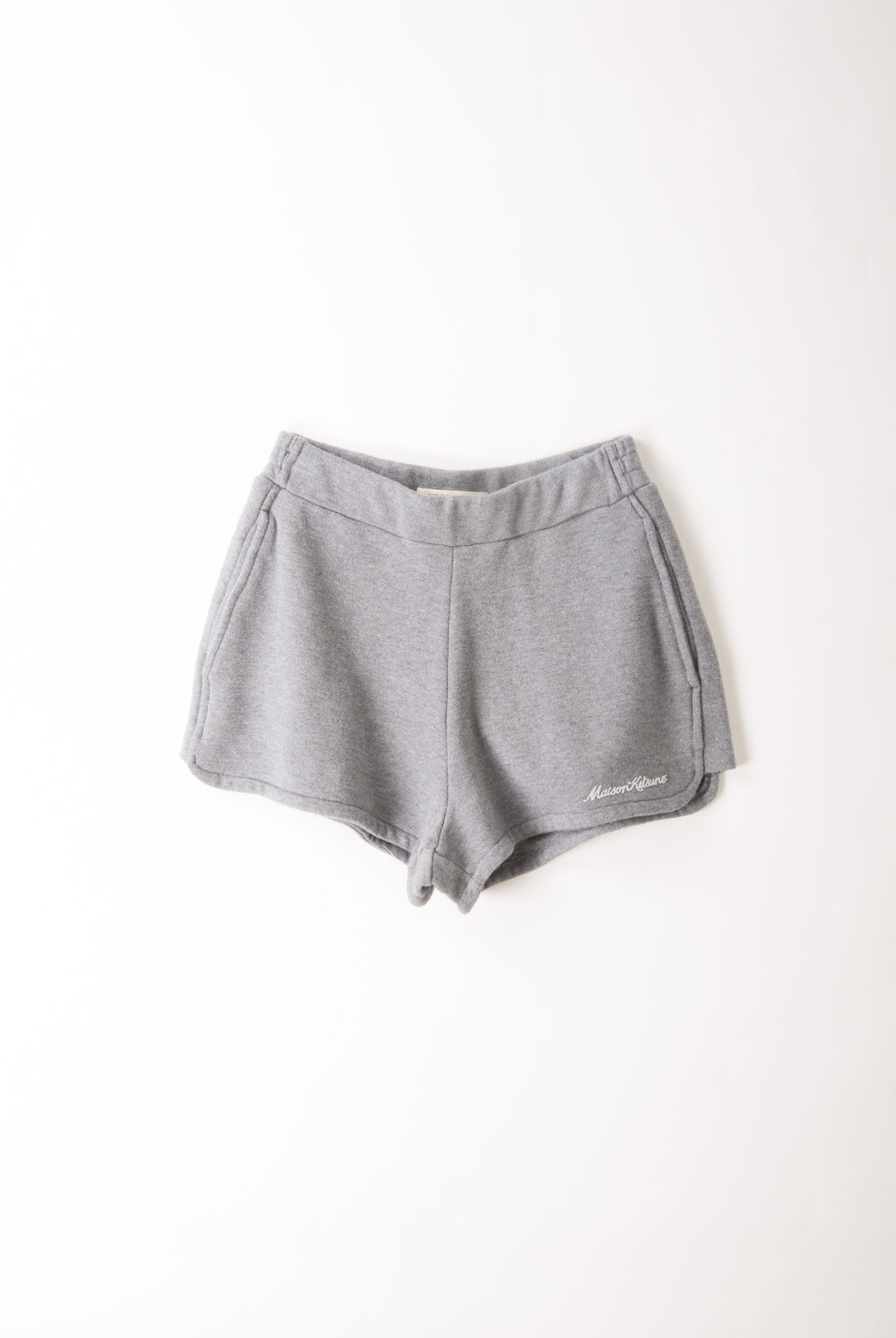short, inspiration sportswear, gris, coton, maison kitsuné