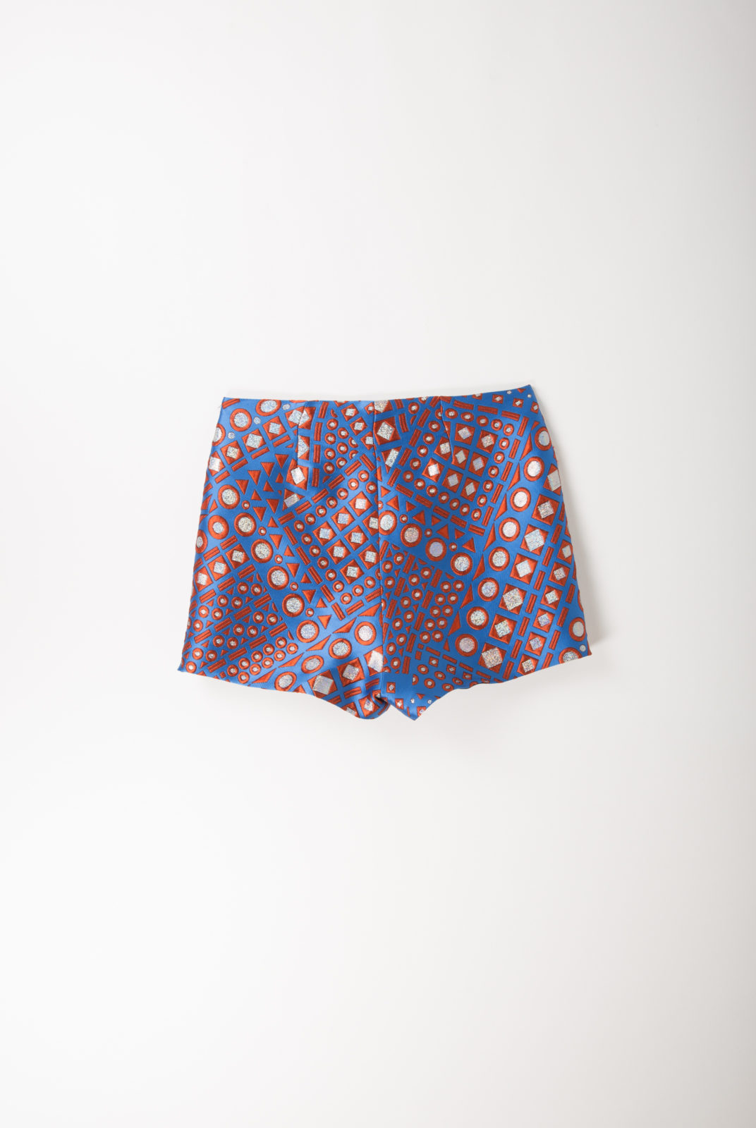 short, à motif rouge et bleu, roseanna